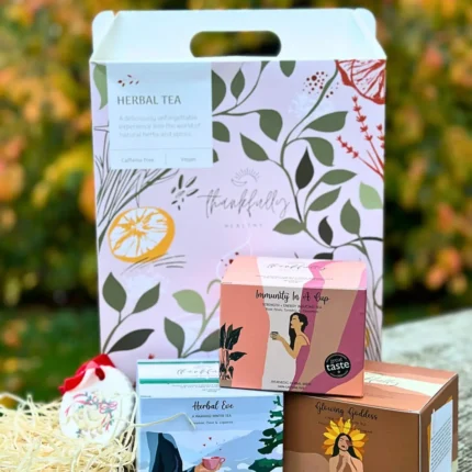 Give the gift of warmth and joy this holiday season with our beautifully curated Christmas Tea Gift Set. This festive hamper includes three of our most beloved herbal teas, is a handcrafted, Christmas-themed novelty disc, made in the UK and tied with a luxurious velvet ribbon—adding a touch of festive elegance to any home.